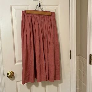 Like new notPERFECTlinen 1950s skirt size S/M in salmon blush